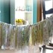 Grandmothers Aprons on Laundry Day Vintage Fabric Garland Banner Shabby Chic