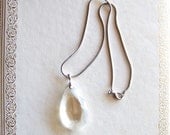 chandelier crystal necklace  - vintage & recycled jewelry