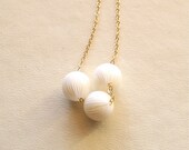 Nelson cluster necklace - mid century modern - recycled and vintage jewelry