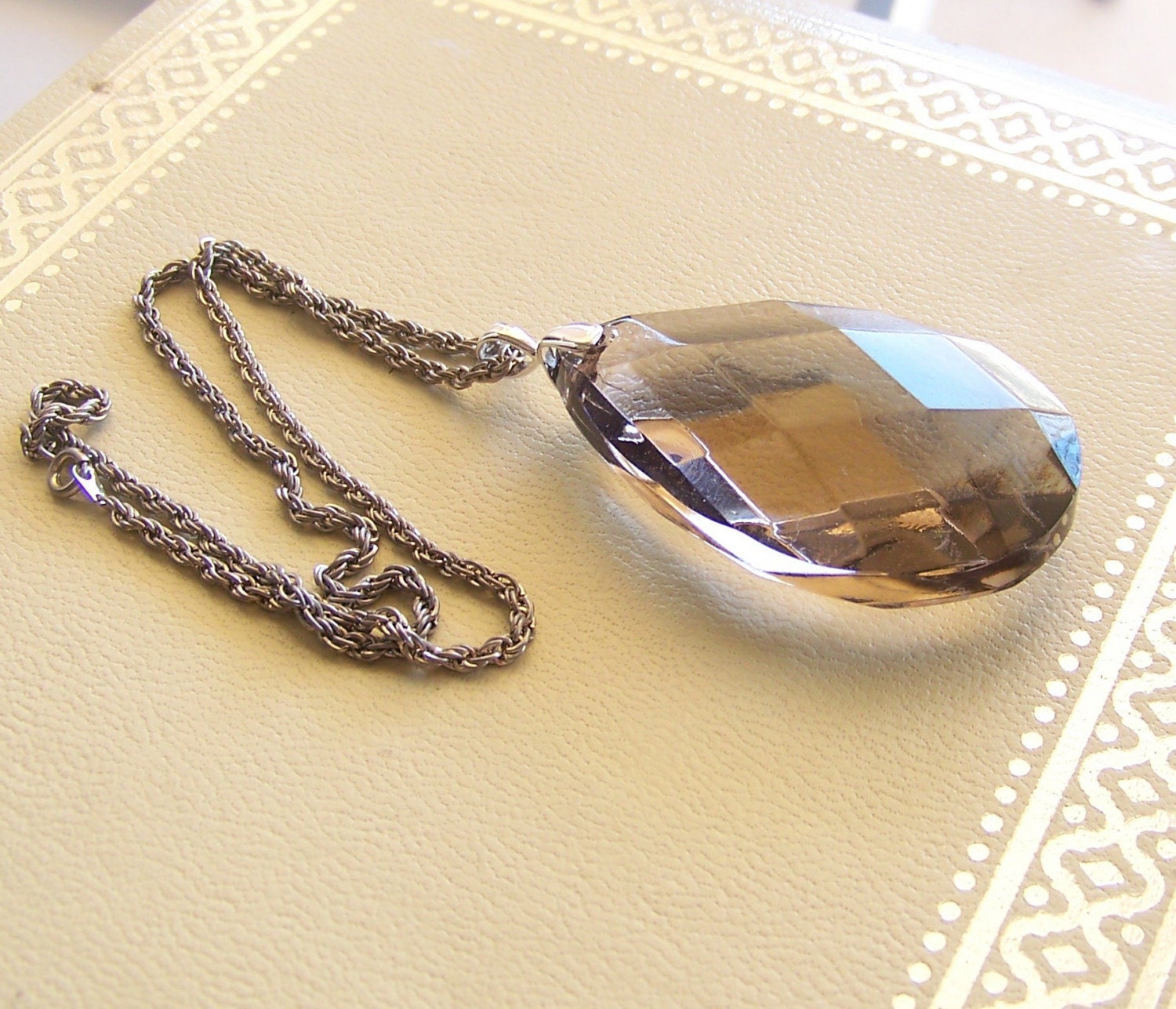 purple haze - a necklace of vintage and recycled jewelry