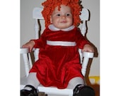 Little Orphan Annie Wig - Kiddy Lidder Red Head / Orange Hair Hat - Halloween Costume