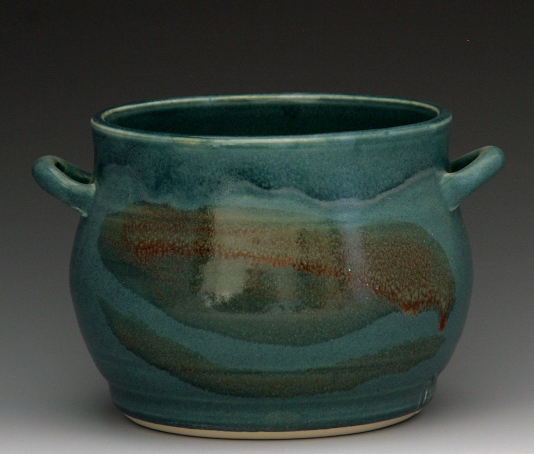 Small Bean Pot in Turquoise