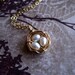 Bird's Nest Necklace on Etsy, 14k Gold Filled with Ivory Pearls by CircesHouse, Perfect for Bridesmaid or Teacher Gift