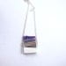 Slices - Amethyst Slice and Sterling Silver Necklace - OOAK