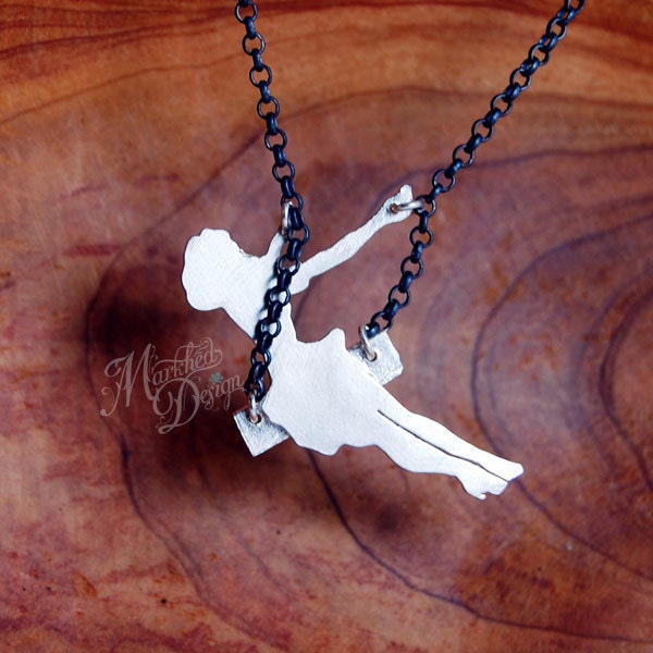 Made to Order - Original Sterling Silver Swinging Pinup Girl