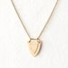 Mini Gold Vintage Shield Charm Necklace - LAST ONE