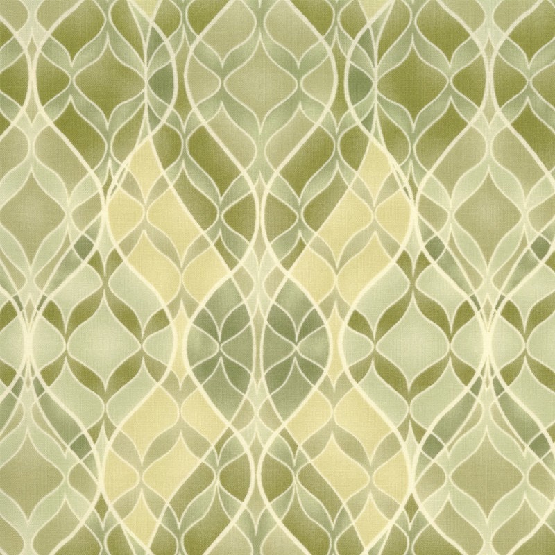 Moda Boutique fabric by Chez Moi- Pop Art in Grass - One Yard