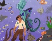 Though She Wanted to Keep Him, He Had To Go Back - 8x10 art print