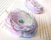Handmade bobby pin with chiffon flower (2 pcs) - PASTEL BLOSSOMS
