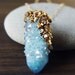 Spirit Quartz Druzy Gold Dipped Necklace