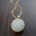 Vanilla Druzy Gold Necklace