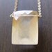 Geometrical Rectangular Quartz Necklace - 14k Gold - OOAK