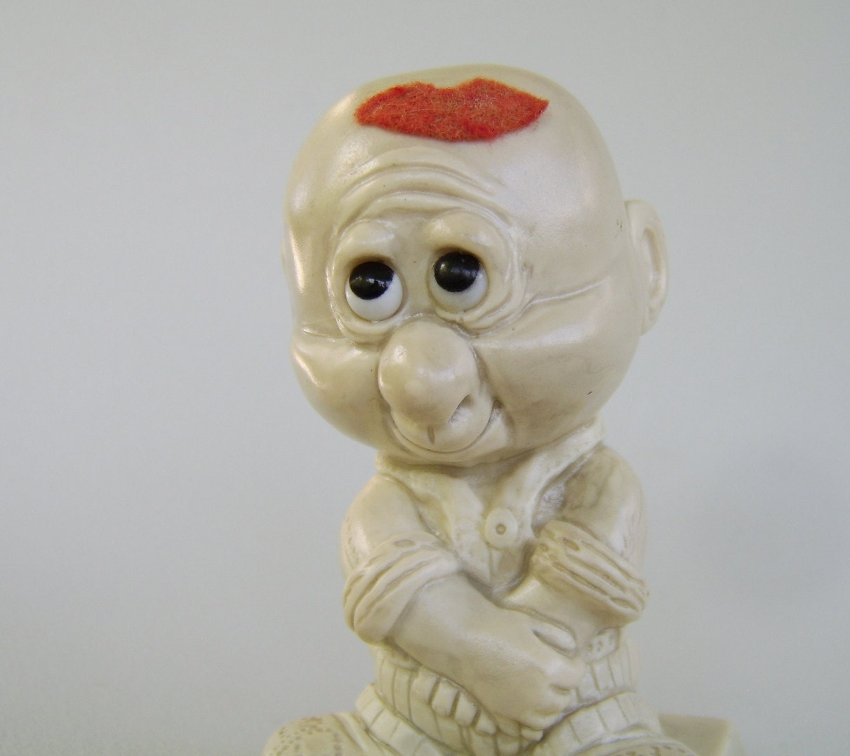 Vintage1974 Bald Man Figurine by W & R Berries USA