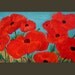HUGE 48x24 Original Up Close Poppies Impresionist Painting on Canvas