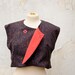 Cropped Vest Wool Tweed with Red Lining