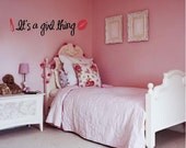 Its a girl thing with lipstick and lips...vinyl lettering...buy 2 get 3rd for FREE