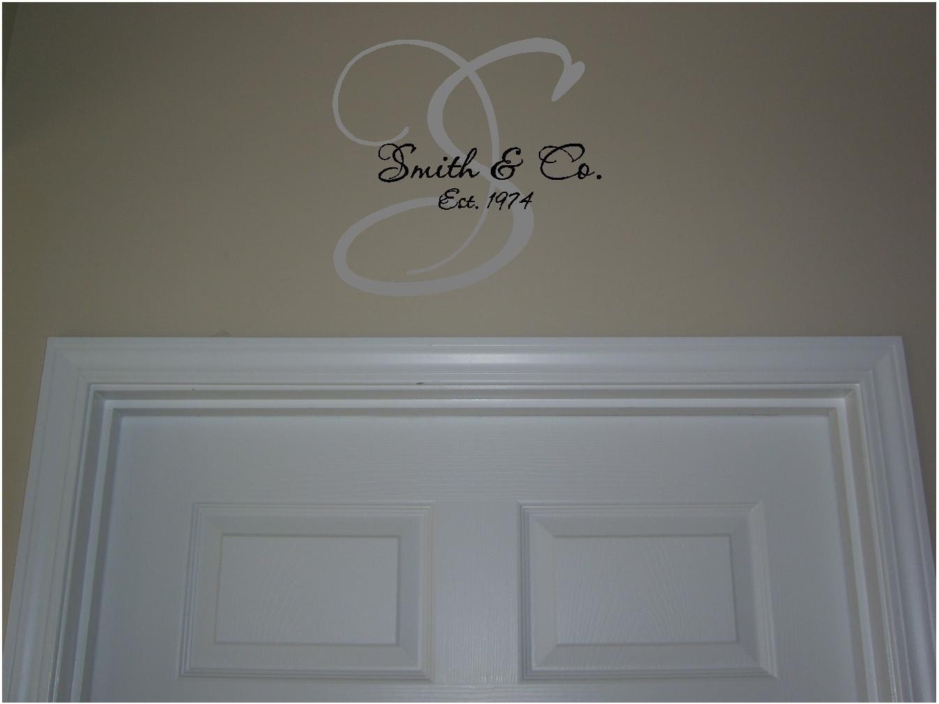 Family Momogram with last name and year married custom made...vinyl lettering...BUY 2 GET 1 FREE