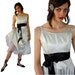 Vintage Balenciaga Style Silver Tulle Ballerina Gown