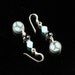 Clay and Sterling Silver Dangle Earrings - Drop Earrings - Polymer Clay Jewelry - Art Jewelry - Clay Earrings - Silver Jewelry
