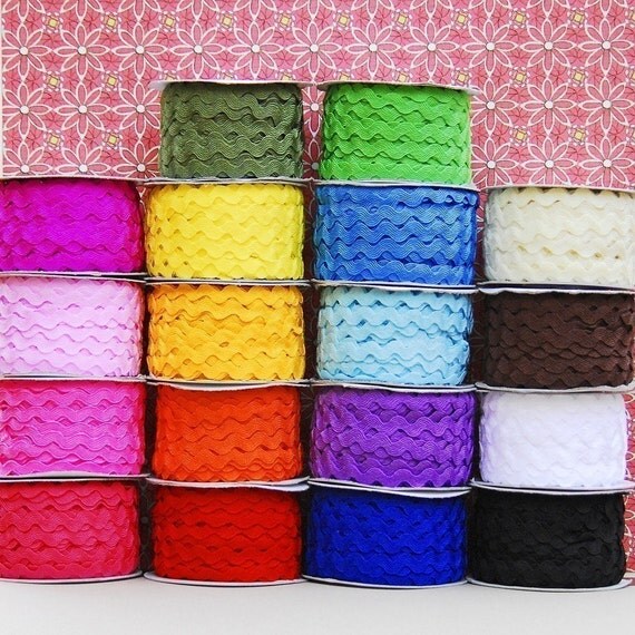 Rick Rack 400 Bulk Yards 16 Spools of Ric by BeautifulAdditions