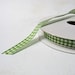 Lt. Green Gingham Ribbon, 5 yds. 3/8 inches