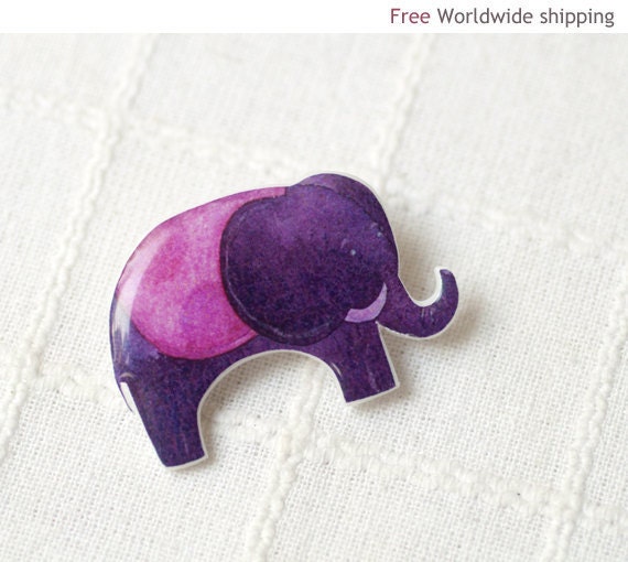 Baby Elephant brooch (BH013)