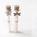 Valentine cards - Secret Message bottles with Butterfly and Dragonfly - Set of 2