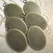 Brass Bezel Pendant Settings 25x18 mm (6)