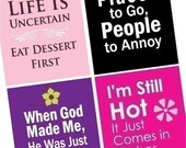 Sassy Sayings and Funny Quotes Part 2 - Scrabble Images-Digital sheet-PDF-pendant images-BUY 2 Get 1 FREE