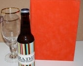 Tangarine Faux Suede Beer Tasting Journal ... also available in Black, Brown or Navy