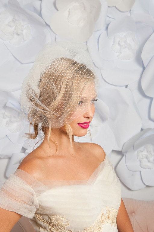 Double layered birdcage veil 11 inch - Ready to ship