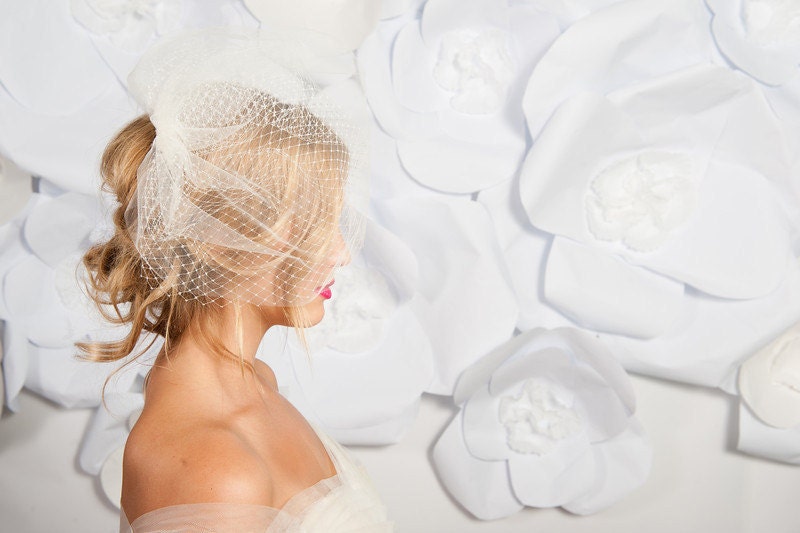 Double layered birdcage veil 11 inch - Ready to ship