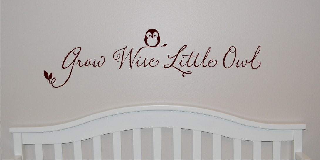 Wise Little Owl - Vinyl Wall Decal