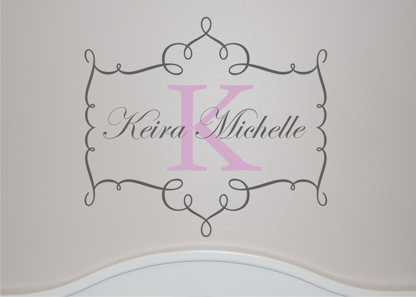 Keira Monogram - Vinyl Wall Decal