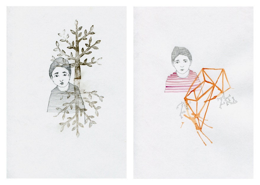 Two original drawings