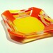 Orange and Yellow Fused Glass Bowl