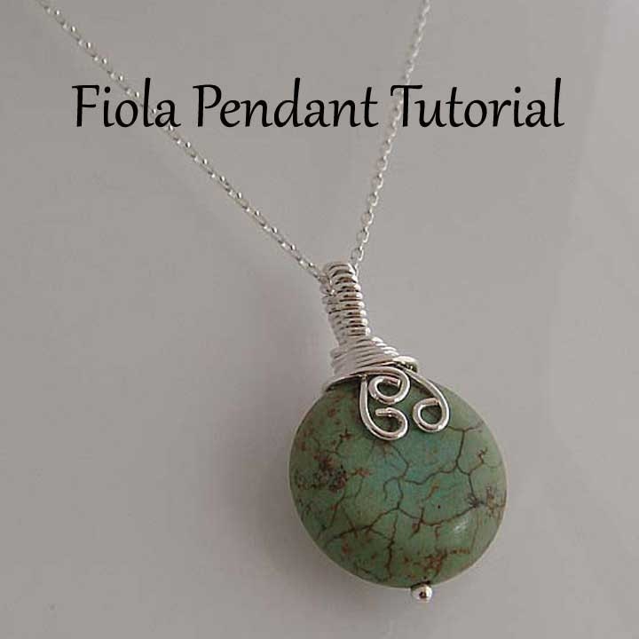 Tutorial Fiola wire wrapped pendant