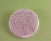 Tooth Badge Hand Drawn Illustration 35mm