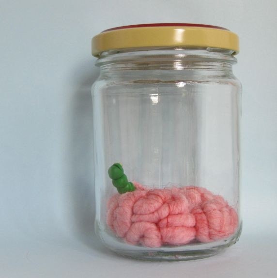 Brainy Terrarium with Caterpillar No.2 Green Worm