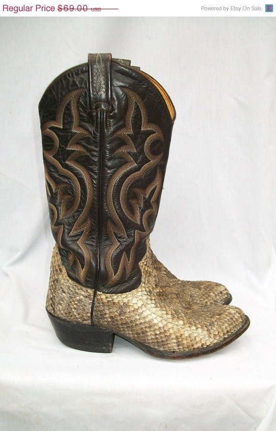 rattlesnake skin boots tony lama