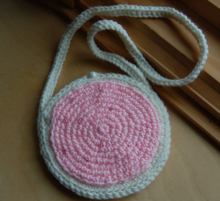 Sugar Cookie Purse with Pink Frosting and Sprinkles