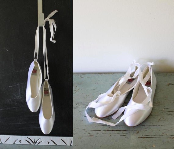 ballet flats with ribbon ties