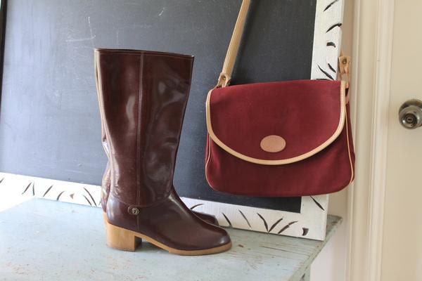 vintage Aigner rain boots wellies 8.5