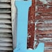 Letter L Initial L Vintage Metal Sign by avintageobsession on etsy