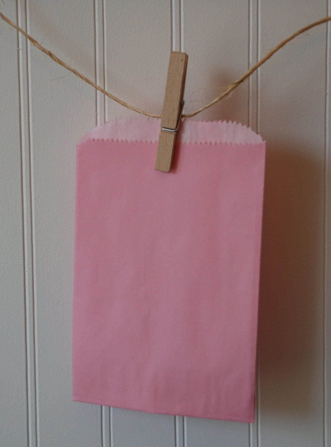 Pink Glassine Lined Paper Bags - Set of 25