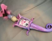 Art Doll, Fanciful Human Figure, Joyous Pink Man