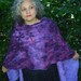 Passion Flowers Nuno Felt Shawl in 22 micron Australian Merino