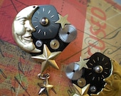 Nightime - steampunk earrings