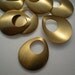12 brass domed hoop findings