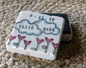 Save the Date Magnets, Heart Garden Love Sky Design, Set of 25